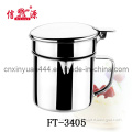 12cm Stainless Steel Oil Cup with Mesh Skimmer (FT-3405)